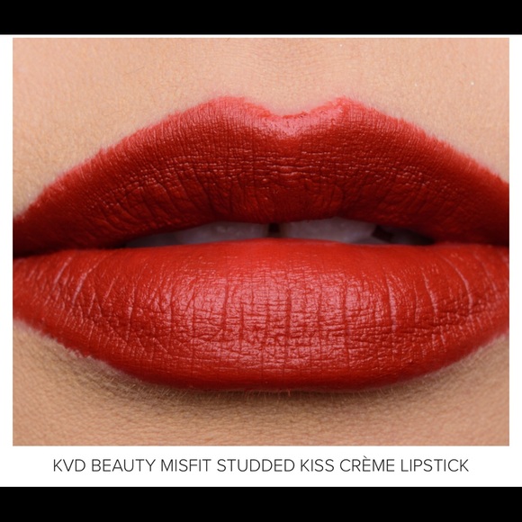 KVD STUDDED LIP KISS LIPSTICK MISFIT NEW RED GOTH - Picture 7 of 7